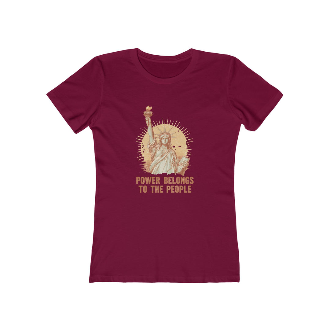 Power Belongs to the People T-Shirt | Statue of Liberty Activist Graphic Tee- Ten & Timber