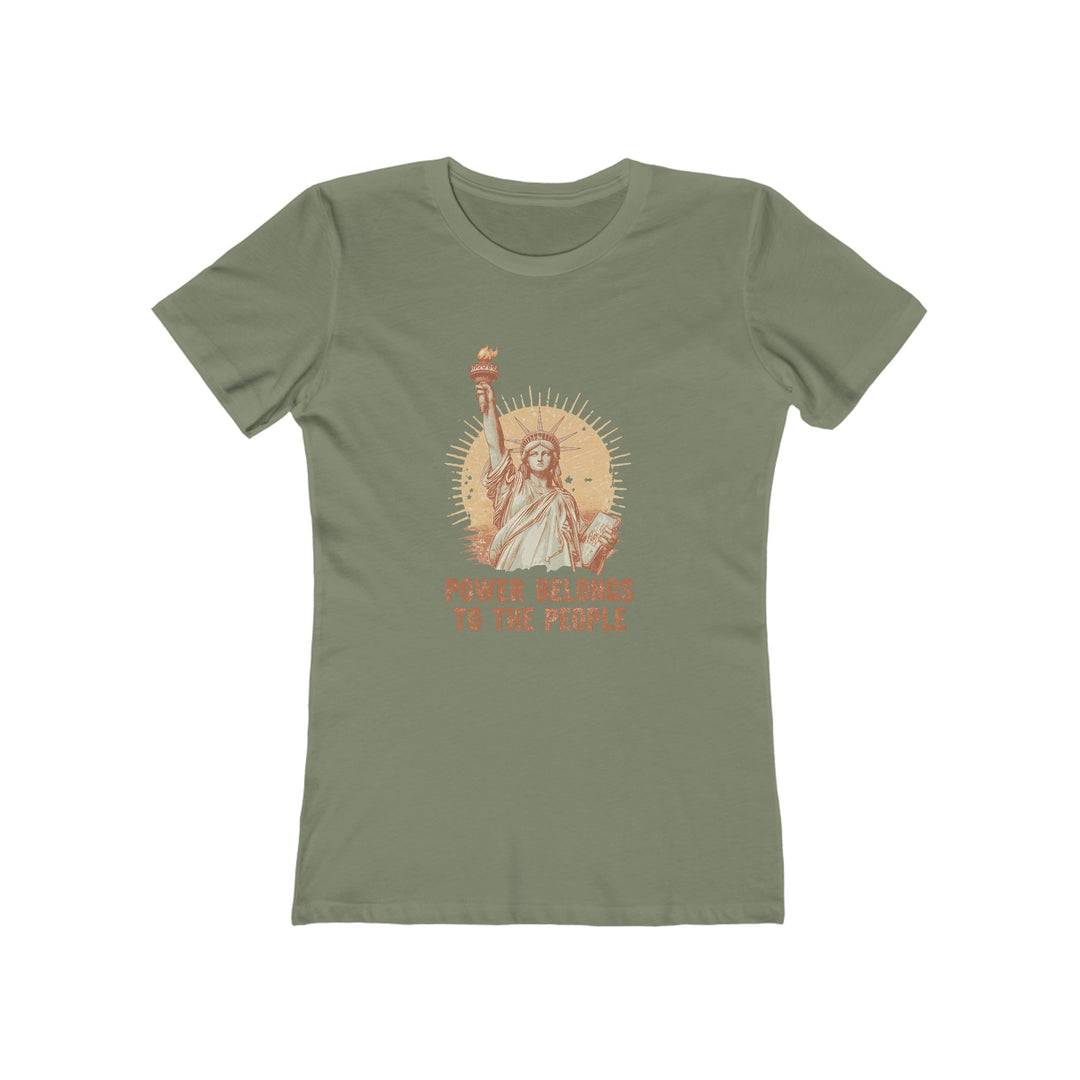 Power Belongs to the People T-Shirt | Statue of Liberty Activist Graphic Tee- Ten & Timber