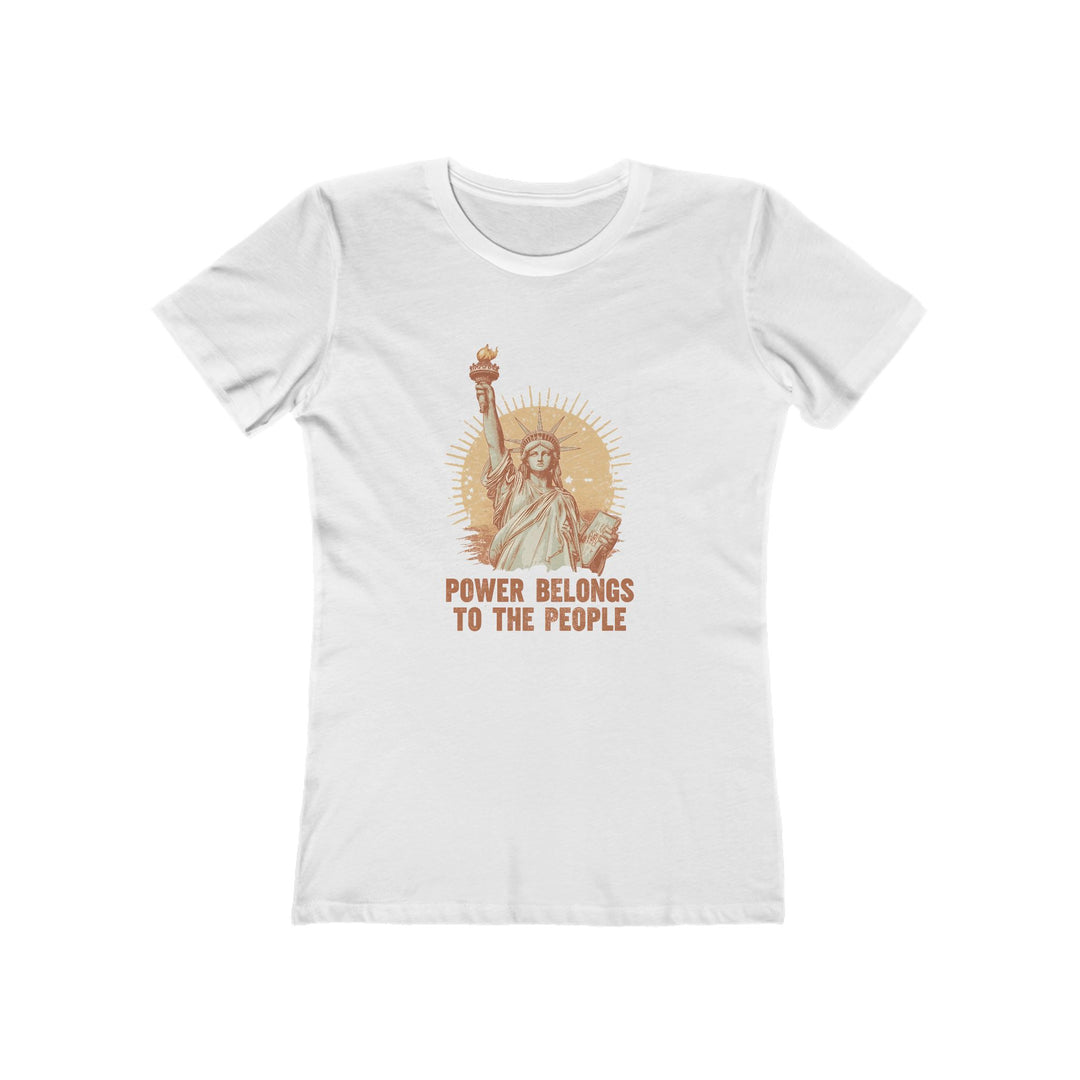 Power Belongs to the People T-Shirt | Statue of Liberty Activist Graphic Tee- Ten & Timber
