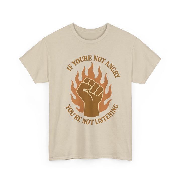 Resistance Fist Unisex Tee, Awareness Flame Graphic Shirt, Unapologetic Rage Cotton Tshirt, Protest Activist Top, Social Justice Gift,- Ten & Timber