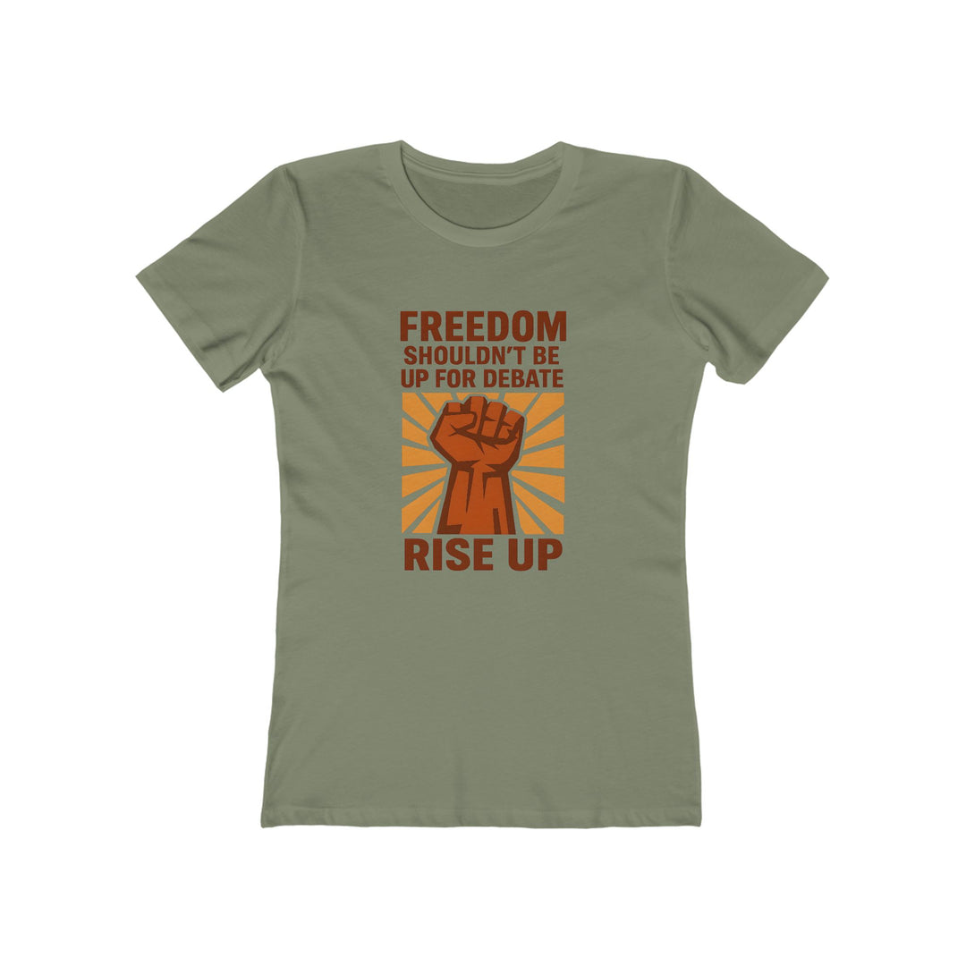 Freedom Rise Up T-Shirt | Bold Activist Protest Equality Graphic Statement Tee- Ten & Timber