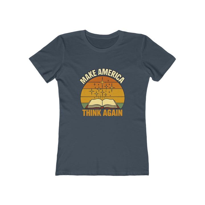 Make America Think Again T-Shirt | Retro Book Graphic Motivational Tee- Ten & Timber