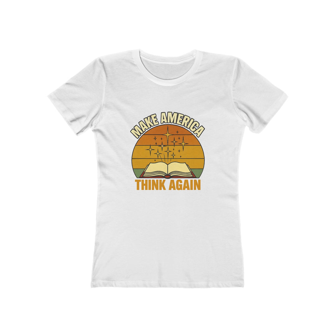 Make America Think Again T-Shirt | Retro Book Graphic Motivational Tee- Ten & Timber