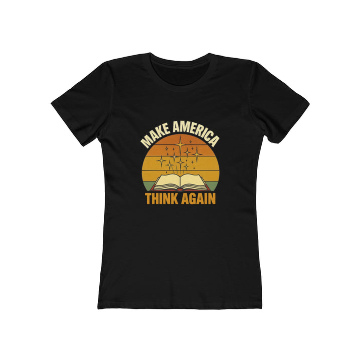 Make America Think Again T-Shirt | Retro Book Graphic Motivational Tee- Ten & Timber