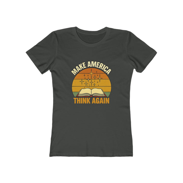 Make America Think Again T-Shirt | Retro Book Graphic Motivational Tee- Ten & Timber