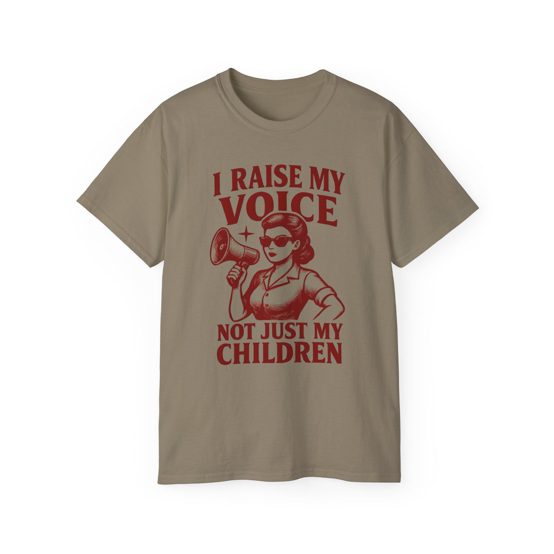 Vintage Megaphone Mom Tee, Retro Power Parenting Shirt, Activist Mother T-Shirt, Feminist Protest Top, Unisex Cotton Tee- Ten & Timber
