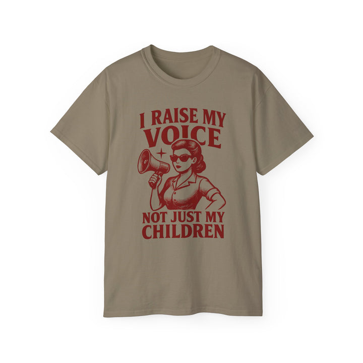 Vintage Megaphone Mom Tee, Retro Power Parenting Shirt, Activist Mother T-Shirt, Feminist Protest Top, Unisex Cotton Tee- Ten & Timber