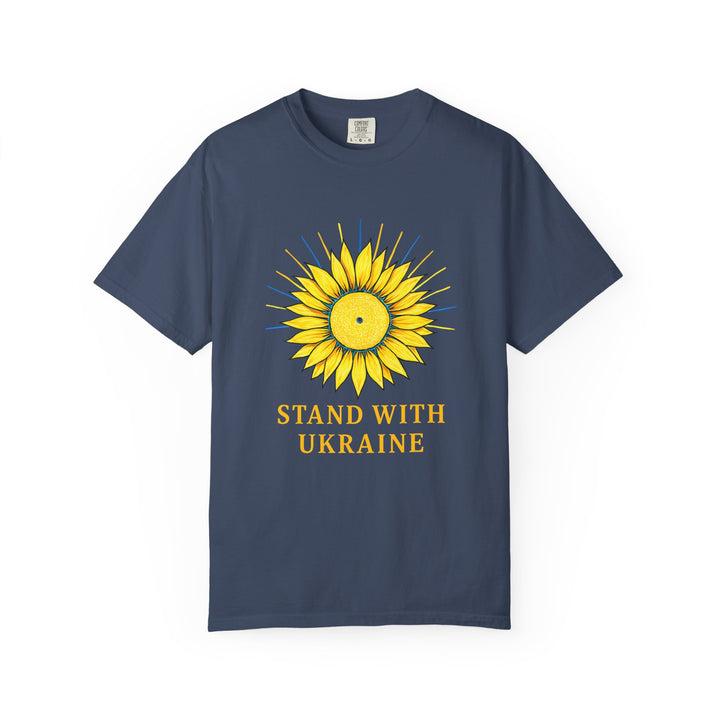 Stand With Ukraine Sunflower T-Shirt – Solidarity & Support Graphic Tee- Ten & Timber