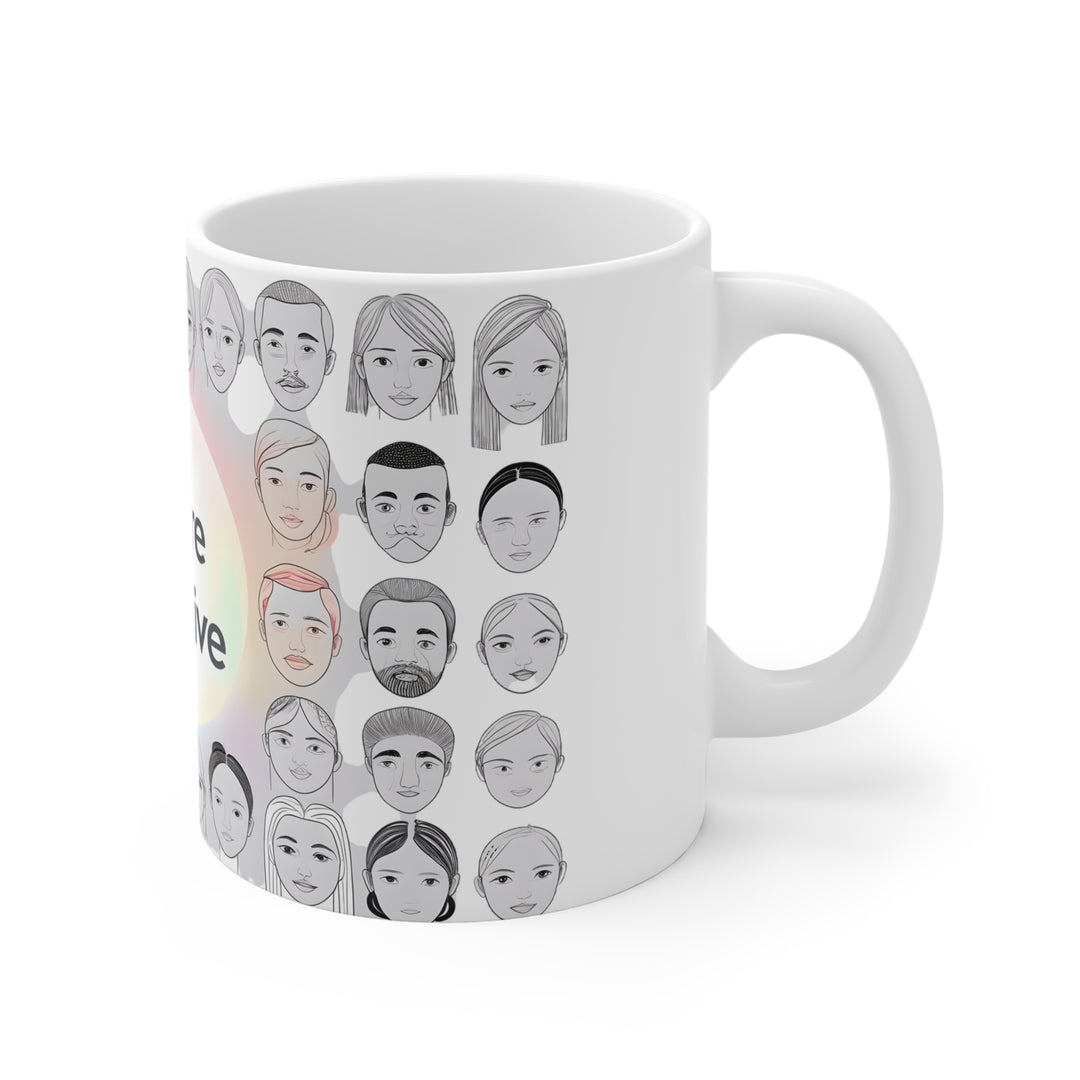 The Future Is Inclusive Mug Diversity Coffee Cup, Equality Gift, Inclusive Pride Mug, Progressive Drinkware, Human Rights Activist Cup- Ten & Timber