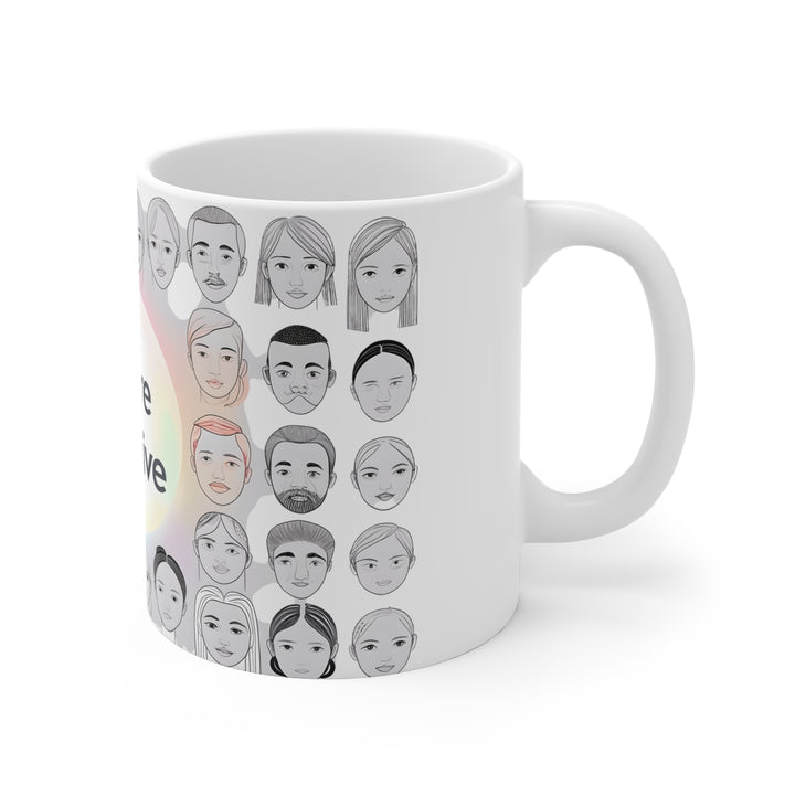 The Future Is Inclusive Mug Diversity Coffee Cup, Equality Gift, Inclusive Pride Mug, Progressive Drinkware, Human Rights Activist Cup- Ten & Timber