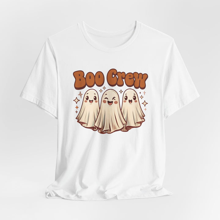 Boo Crew Halloween T-Shirt Cute Retro Ghost Friends Graphic Tee, Spooky Season Shirt, Fall Pumpkin Patch Outfit- Ten & Timber
