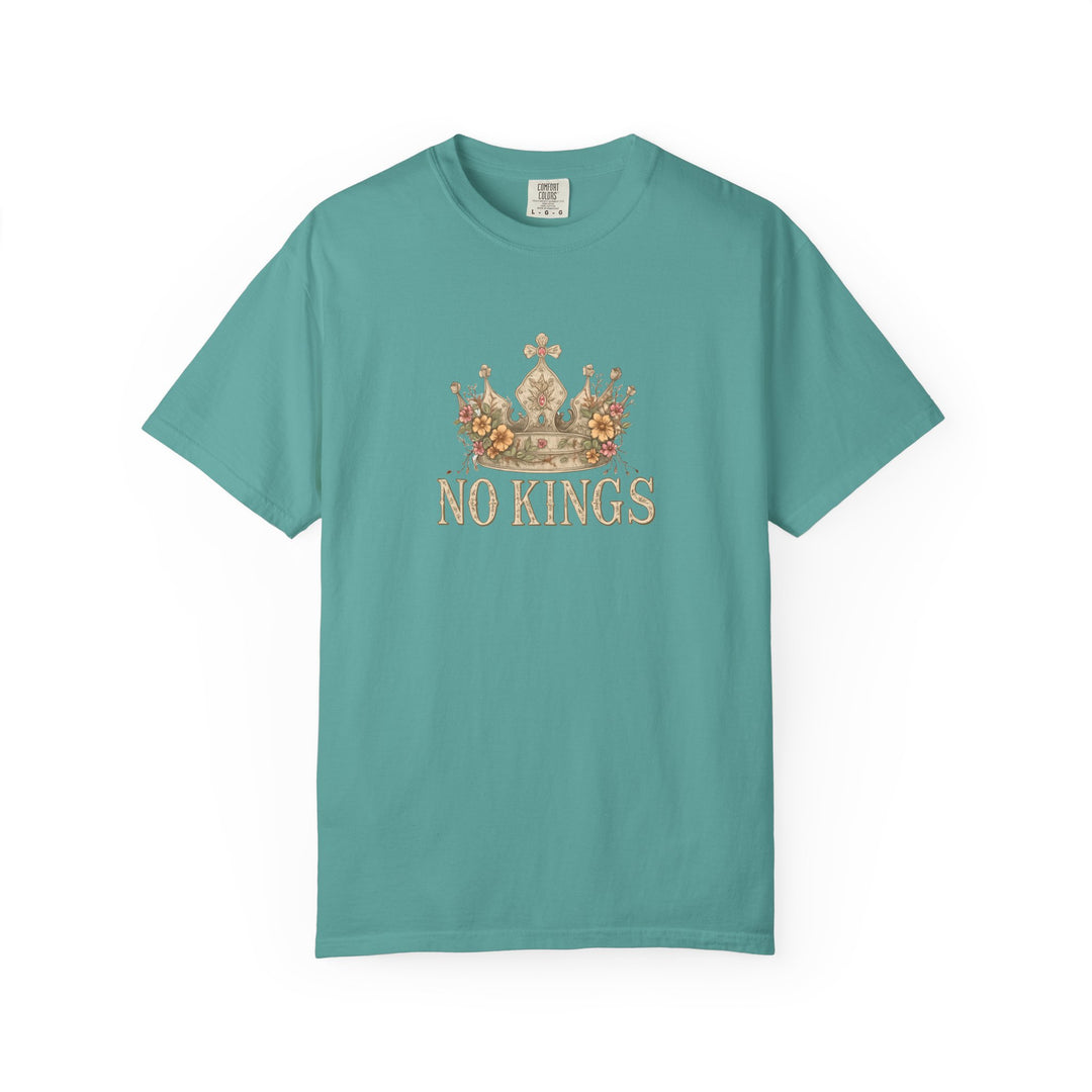No Kings T-Shirt | Anti-Monarchy Crown Graphic Tee- Ten & Timber
