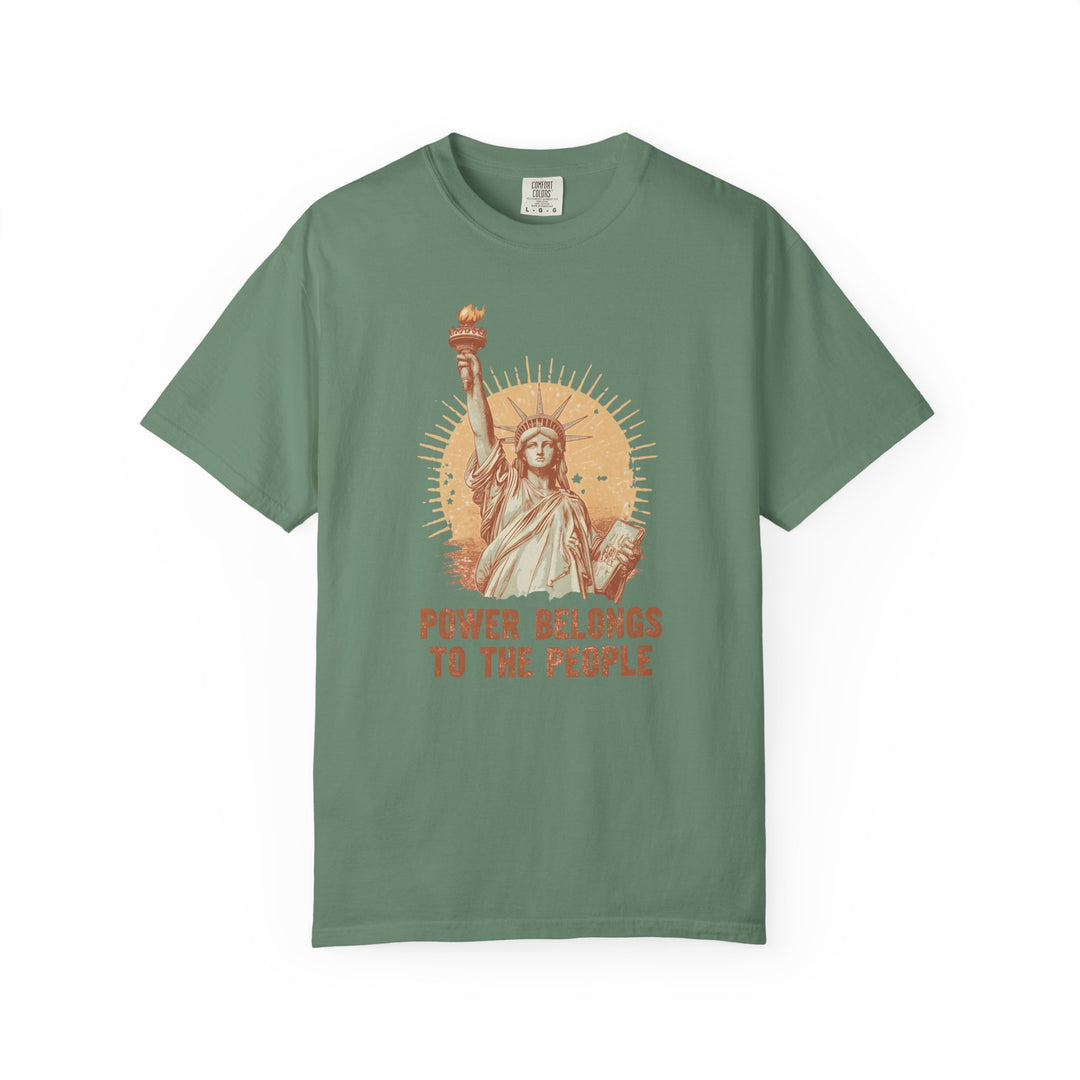 Power Belongs to the People T-Shirt Vintage Statue of Liberty Protest Tee- Ten & Timber
