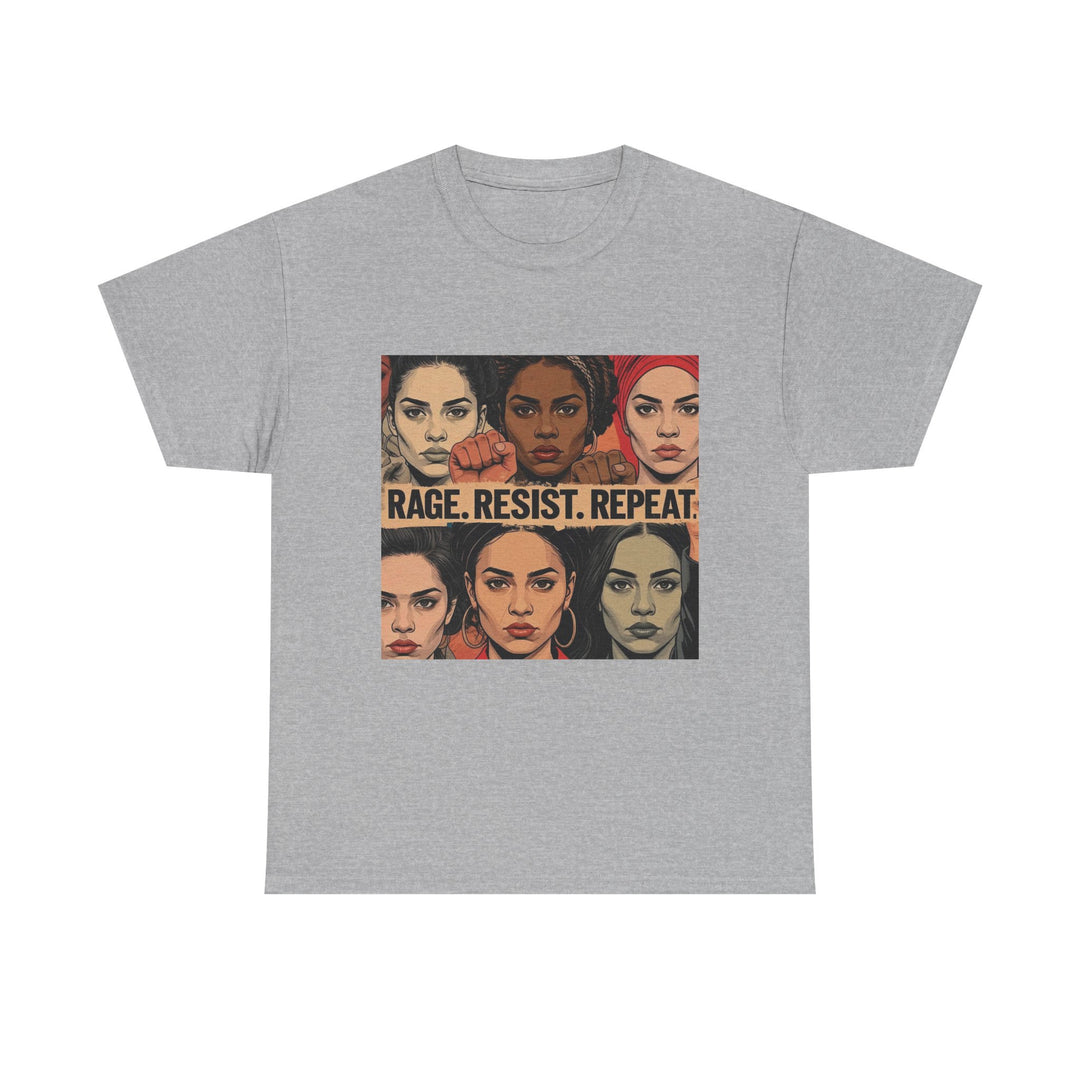 Rage Resist Repeat TShirt Feminist Protest Graphic Tee  Empowerment Shirt for Women  Bold Social Justice Apparel