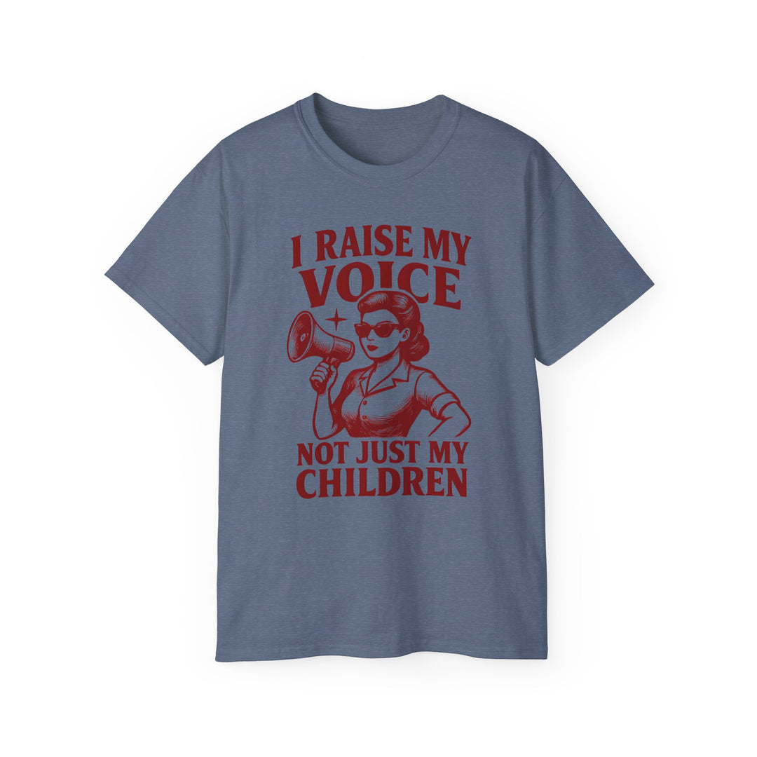Vintage Megaphone Mom Tee, Retro Power Parenting Shirt, Activist Mother T-Shirt, Feminist Protest Top, Unisex Cotton Tee- Ten & Timber