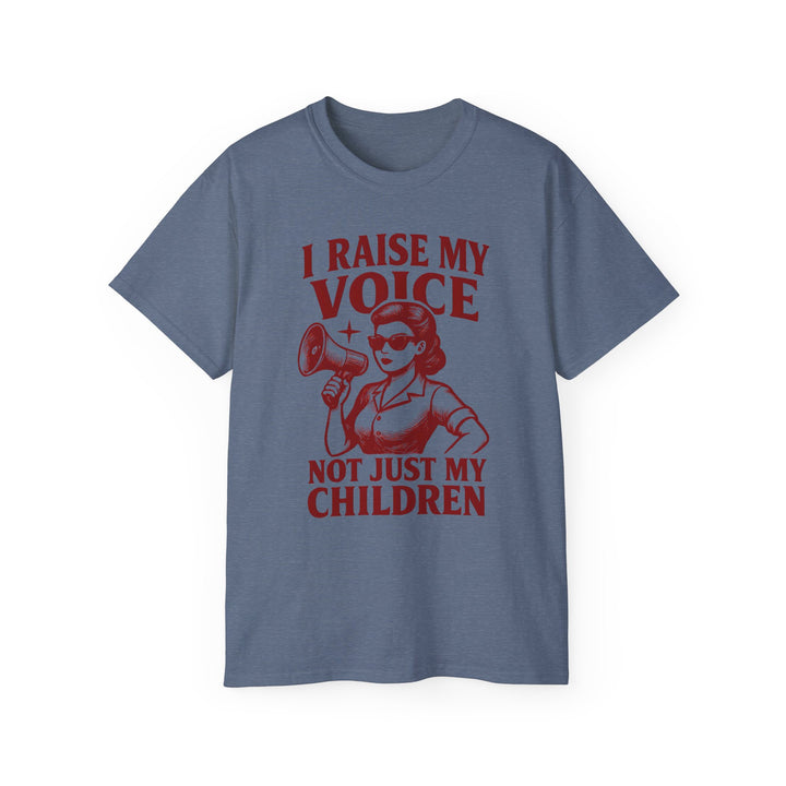 Vintage Megaphone Mom Tee, Retro Power Parenting Shirt, Activist Mother T-Shirt, Feminist Protest Top, Unisex Cotton Tee- Ten & Timber