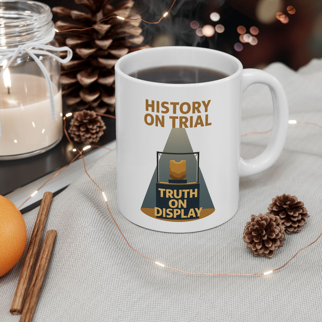 History on Trial Mug – Truth on Display Activist Coffee Cup- Ten & Timber