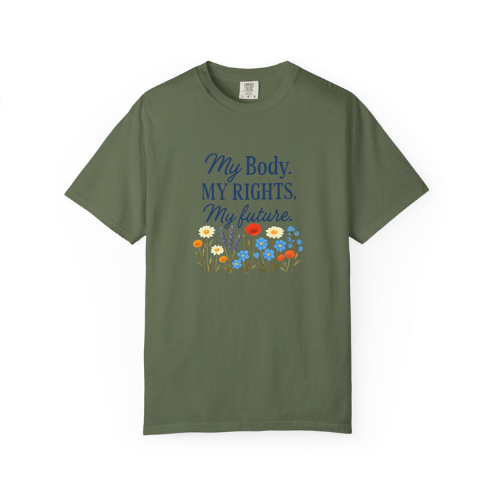 My Body My Rights My Future T-Shirt | Empowerment Floral Graphic Tee- Ten & Timber