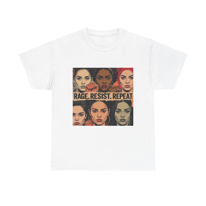 Rage Resist Repeat TShirt Feminist Protest Graphic Tee  Empowerment Shirt for Women  Bold Social Justice Apparel