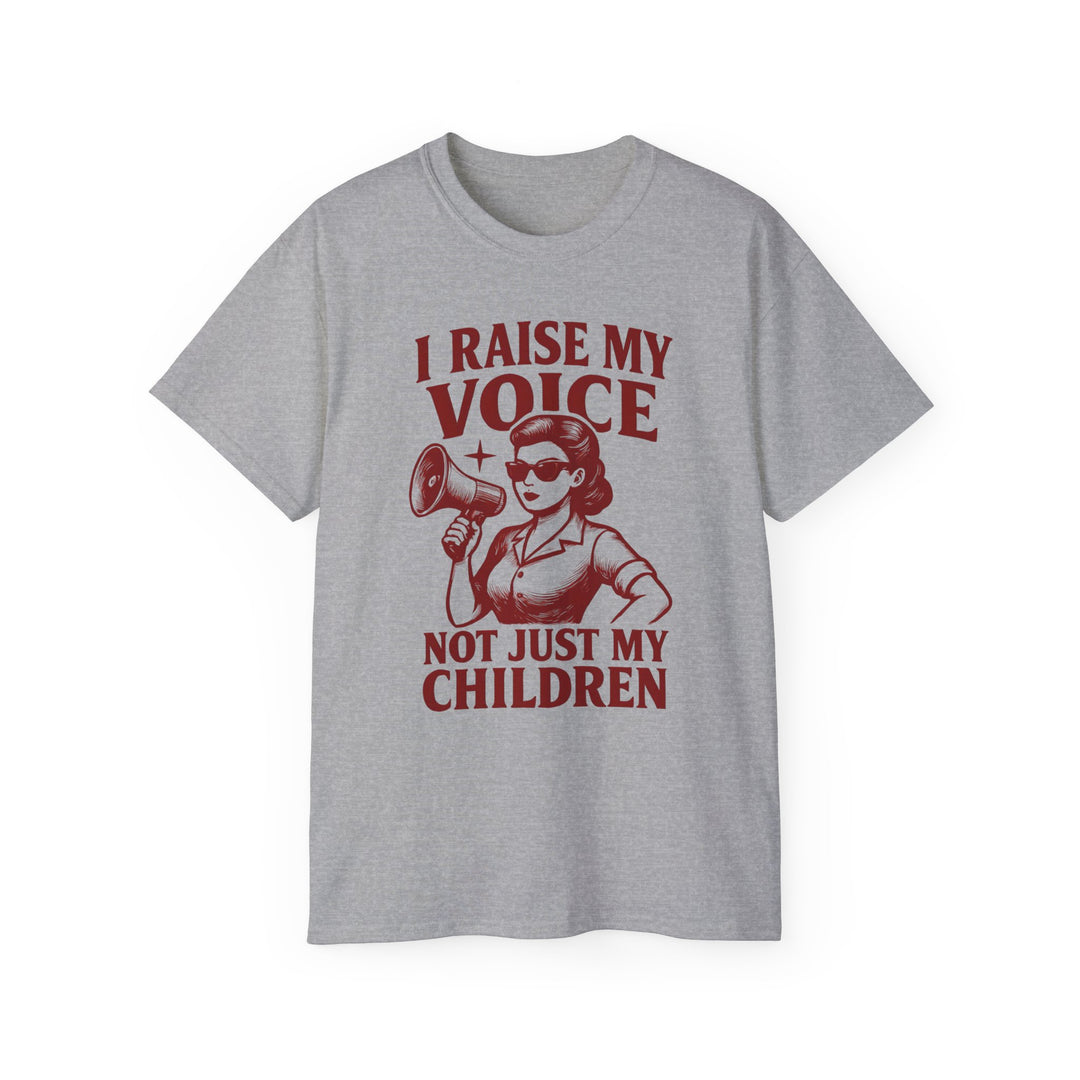 Vintage Megaphone Mom Tee, Retro Power Parenting Shirt, Activist Mother T-Shirt, Feminist Protest Top, Unisex Cotton Tee- Ten & Timber