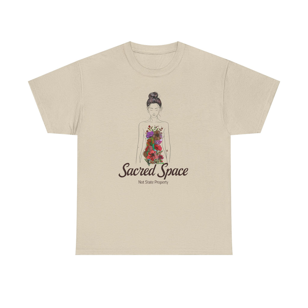 Sacred Space Feminist TShirt  ProChoice Body Autonomy Tee Empowering Floral Graphic Shirt Women's Rights Protest Top