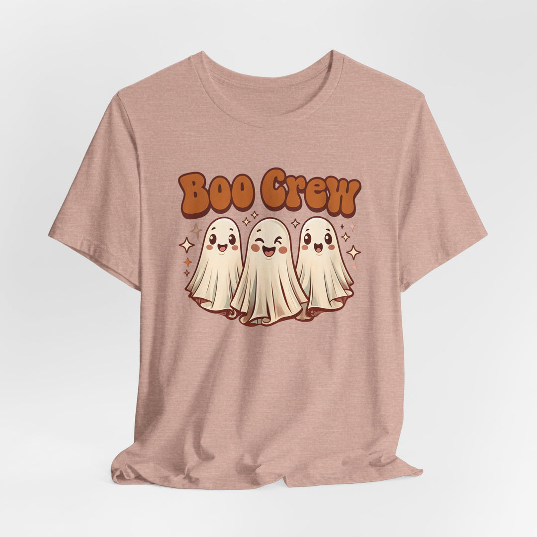 Boo Crew Halloween T-Shirt Cute Retro Ghost Friends Graphic Tee, Spooky Season Shirt, Fall Pumpkin Patch Outfit- Ten & Timber