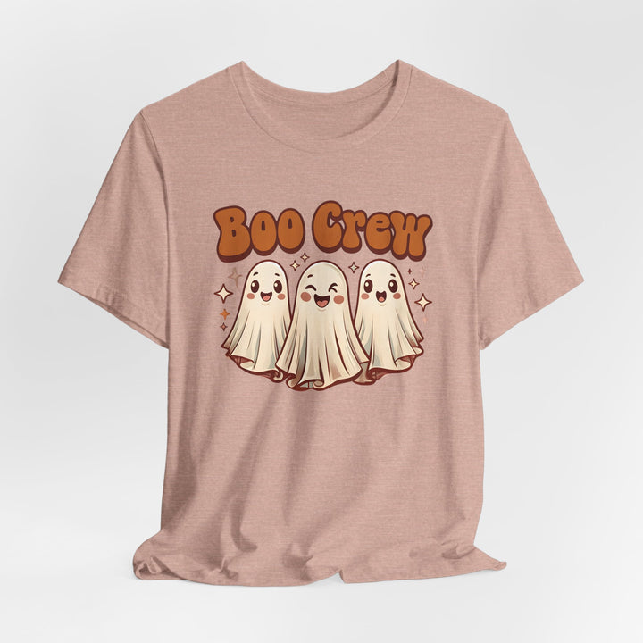 Boo Crew Halloween T-Shirt Cute Retro Ghost Friends Graphic Tee, Spooky Season Shirt, Fall Pumpkin Patch Outfit- Ten & Timber