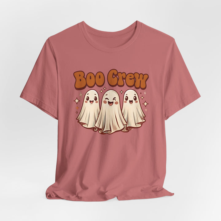 Boo Crew Halloween T-Shirt Cute Retro Ghost Friends Graphic Tee, Spooky Season Shirt, Fall Pumpkin Patch Outfit- Ten & Timber