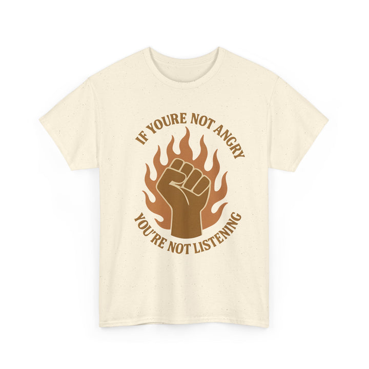 Resistance Fist Unisex Tee, Awareness Flame Graphic Shirt, Unapologetic Rage Cotton Tshirt, Protest Activist Top, Social Justice Gift,- Ten & Timber