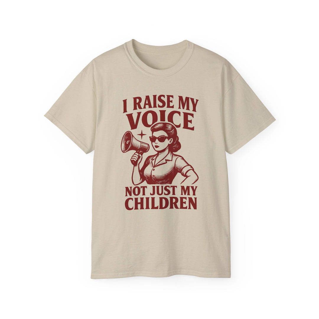 Vintage Megaphone Mom Tee, Retro Power Parenting Shirt, Activist Mother T-Shirt, Feminist Protest Top, Unisex Cotton Tee- Ten & Timber