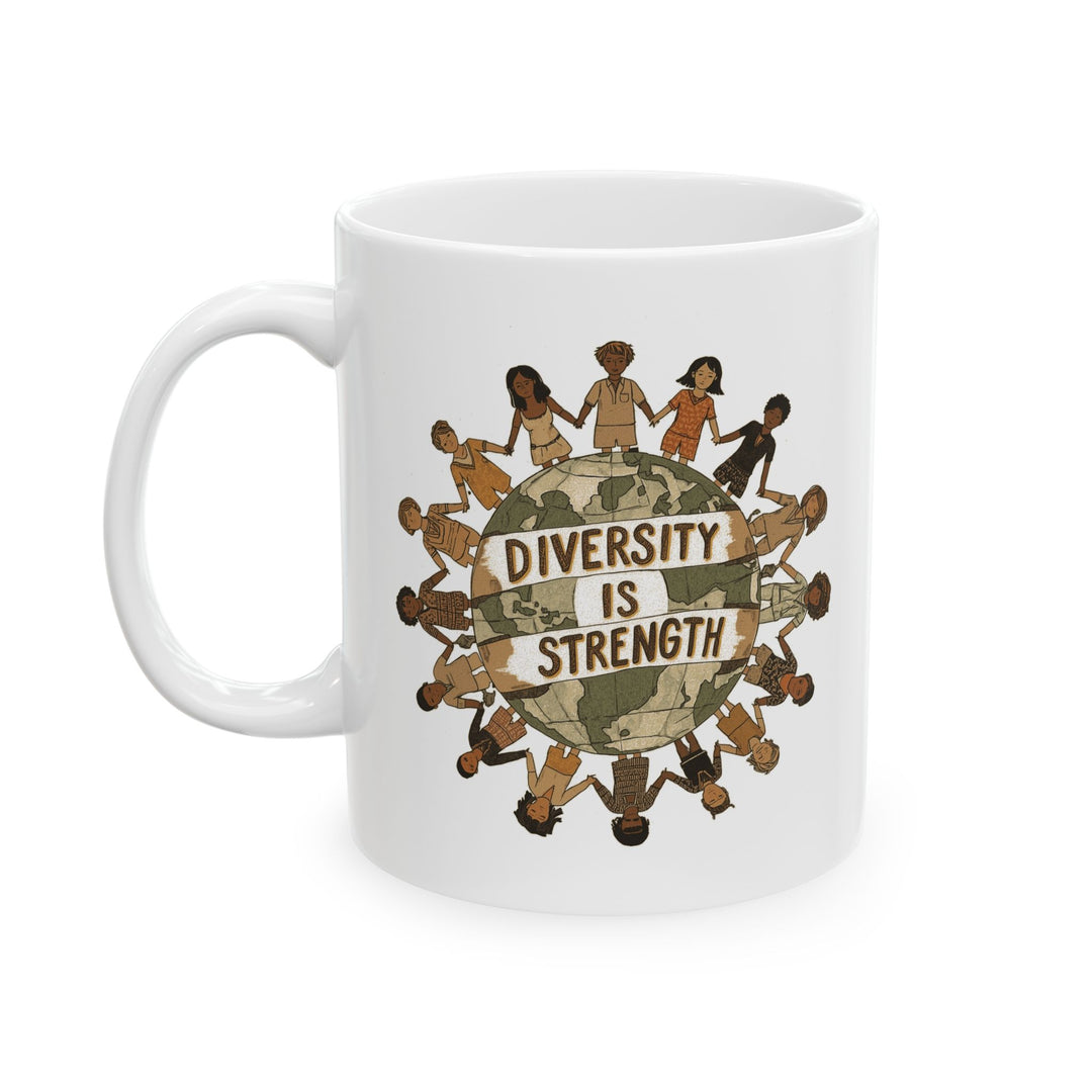 Diversity Is Strength Coffee Mug | Equality & Unity Activist Cup- Ten & Timber