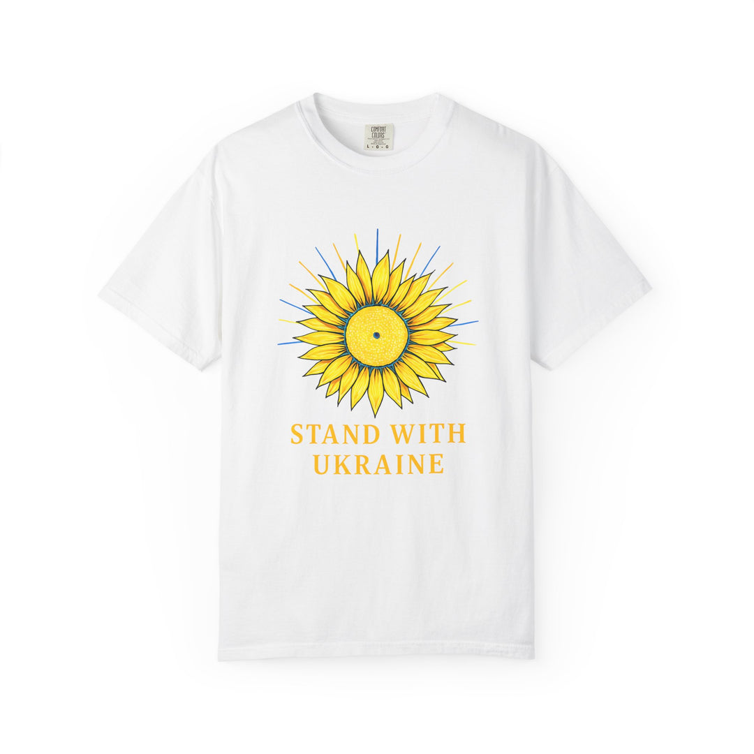 Stand With Ukraine Sunflower T-Shirt – Solidarity & Support Graphic Tee- Ten & Timber