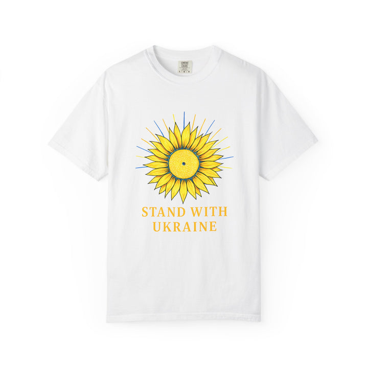 Stand With Ukraine Sunflower T-Shirt – Solidarity & Support Graphic Tee- Ten & Timber