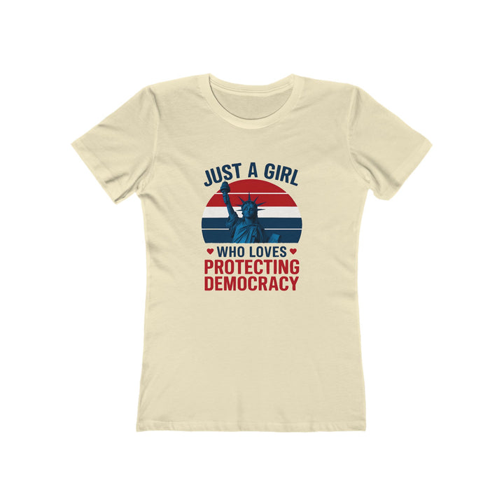 Just a Girl Protecting Democracy T-Shirt | Patriotic Feminist Activist Tee- Ten & Timber
