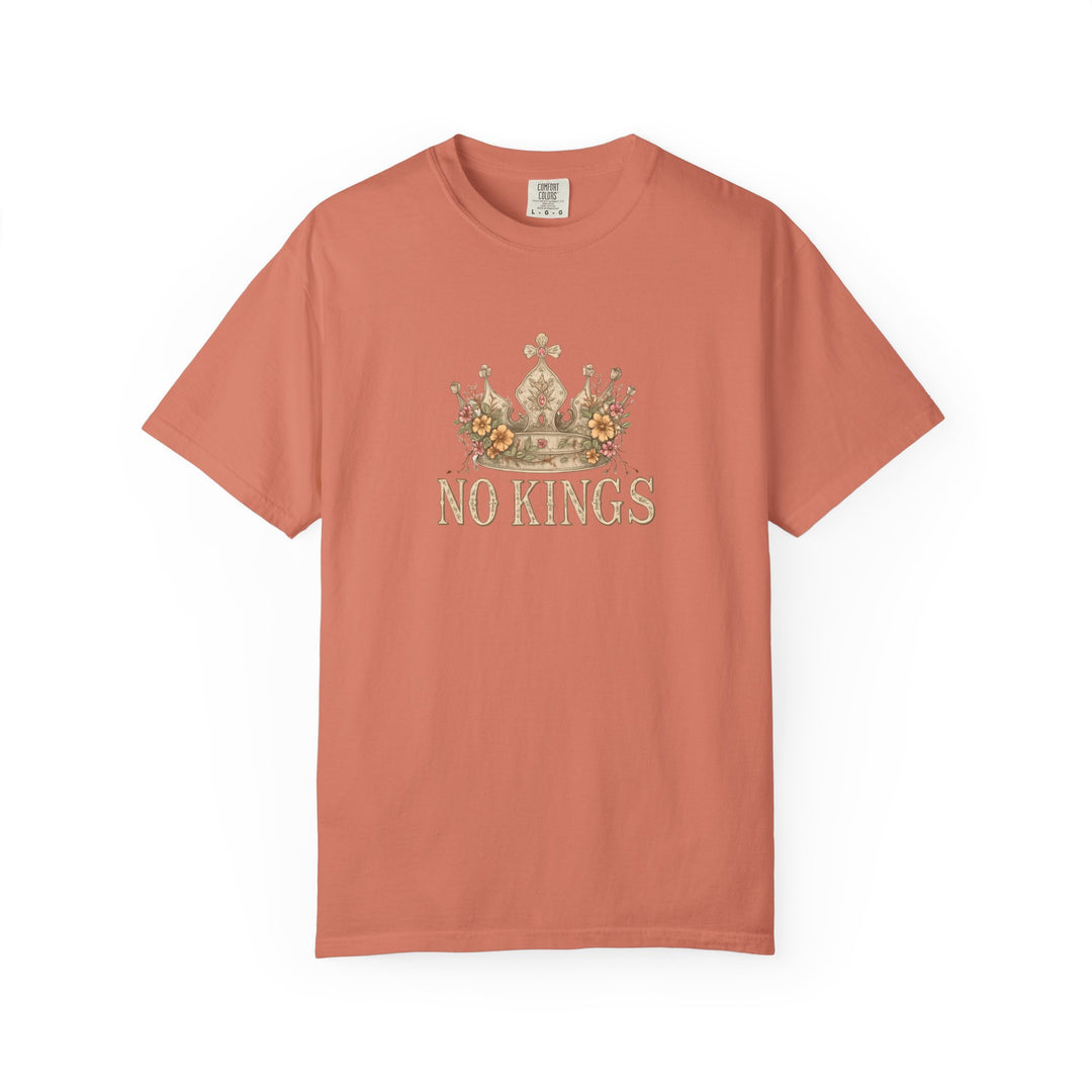 No Kings T-Shirt | Anti-Monarchy Crown Graphic Tee- Ten & Timber