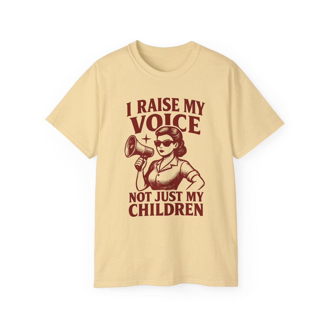 Vintage Megaphone Mom Tee, Retro Power Parenting Shirt, Activist Mother T-Shirt, Feminist Protest Top, Unisex Cotton Tee- Ten & Timber