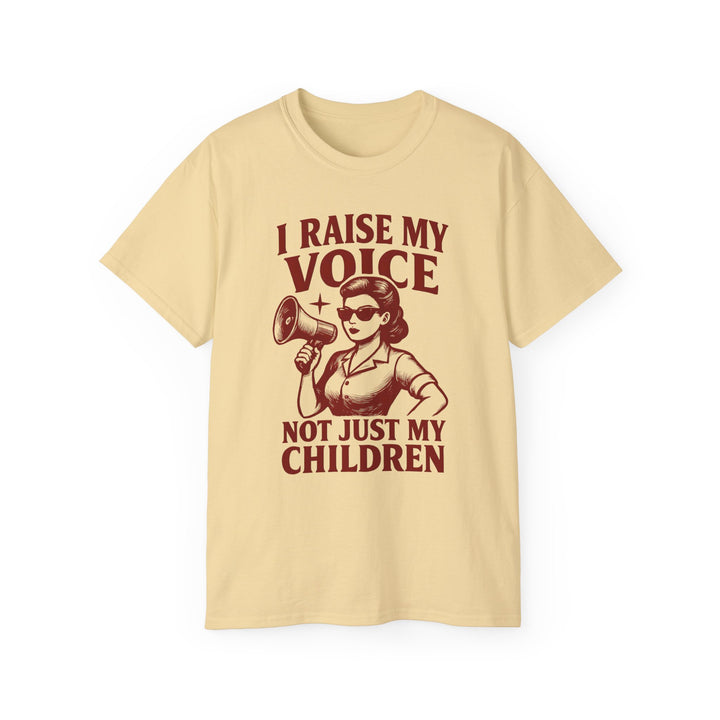 Vintage Megaphone Mom Tee, Retro Power Parenting Shirt, Activist Mother T-Shirt, Feminist Protest Top, Unisex Cotton Tee- Ten & Timber