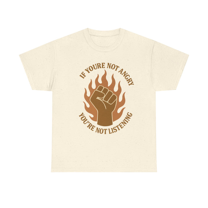Resistance Fist Unisex Tee, Awareness Flame Graphic Shirt, Unapologetic Rage Cotton Tshirt, Protest Activist Top, Social Justice Gift,