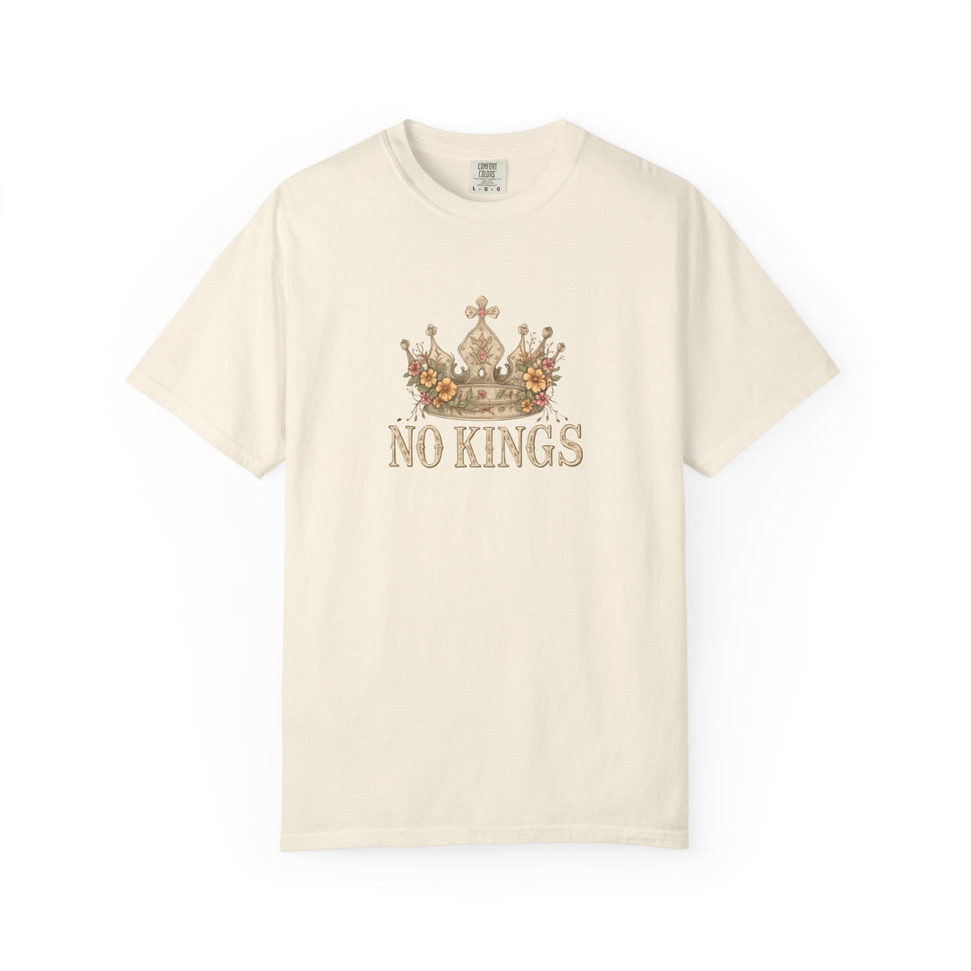 No Kings T-Shirt | Anti-Monarchy Crown Graphic Tee- Ten & Timber
