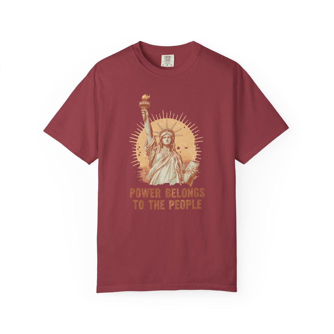 Power Belongs to the People T-Shirt Vintage Statue of Liberty Protest Tee- Ten & Timber