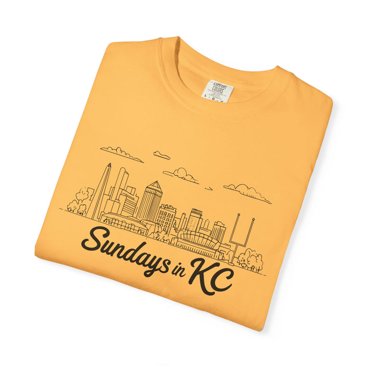 Sundays in KC Shirt Kansas City Football Skyline TShirt for Game Day Fans- Ten & Timber