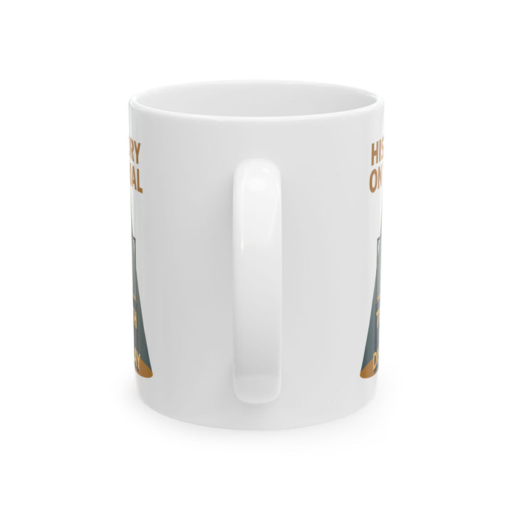 History on Trial Mug – Truth on Display Activist Coffee Cup