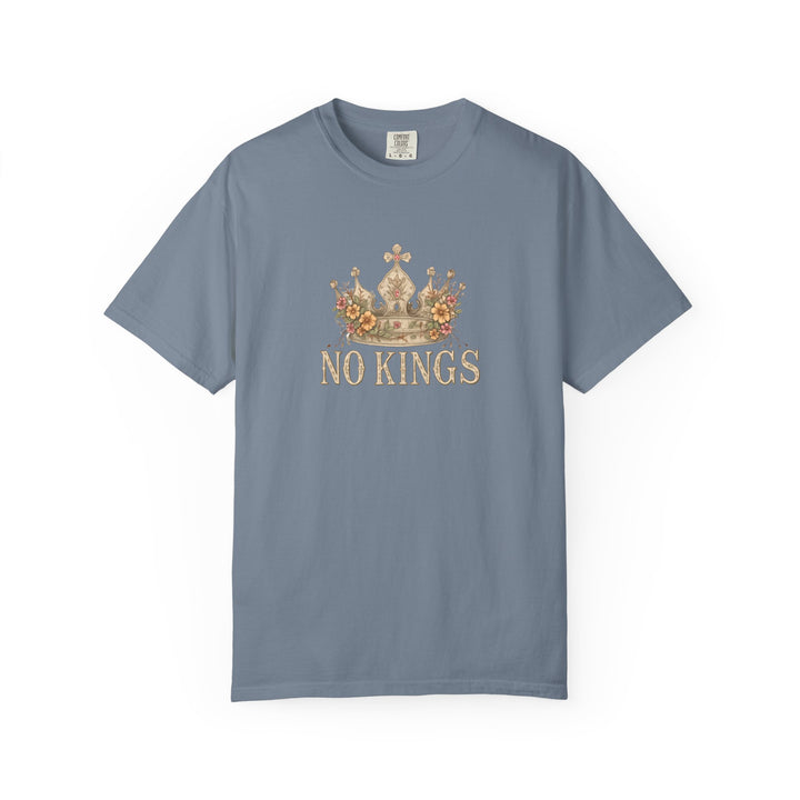 No Kings T-Shirt | Anti-Monarchy Crown Graphic Tee- Ten & Timber