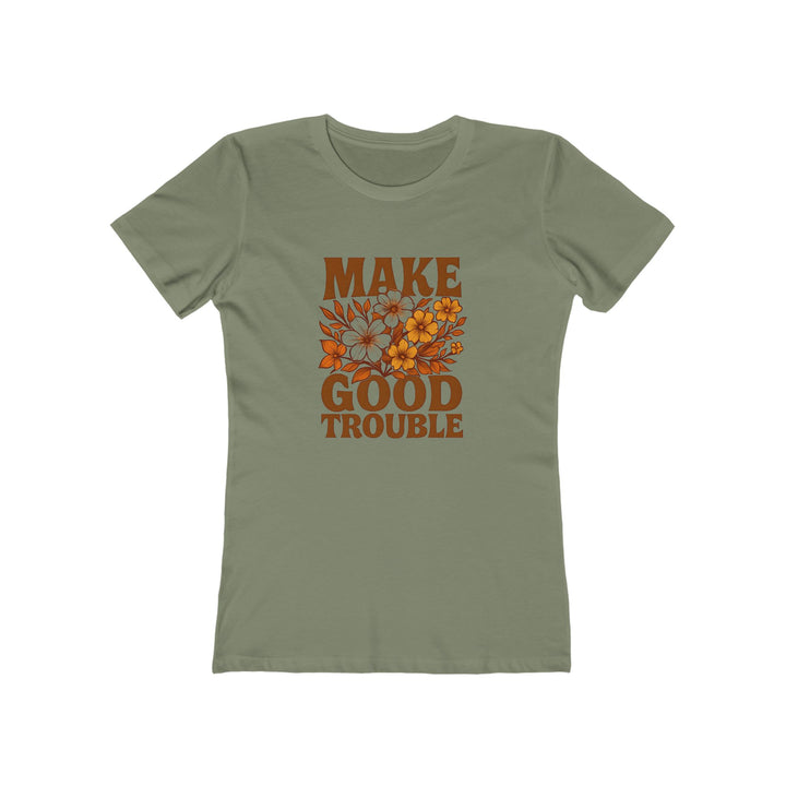 Make Good Trouble T-Shirt | Floral Empowerment Activist Graphic Tee- Ten & Timber