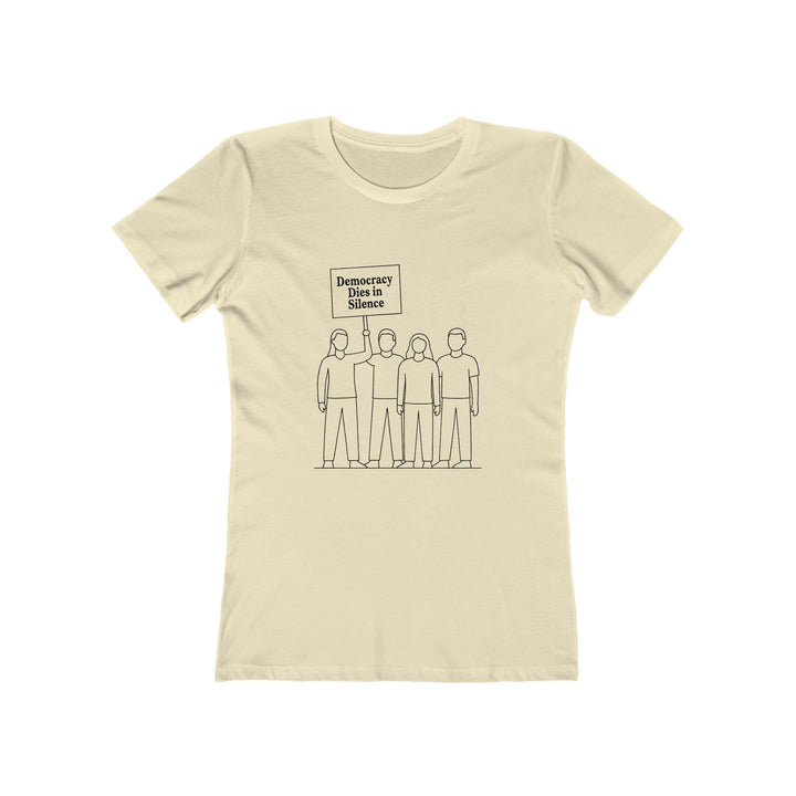 Democracy Dies in Silence T-Shirt – Activist Protest Statement Graphic Tee- Ten & Timber