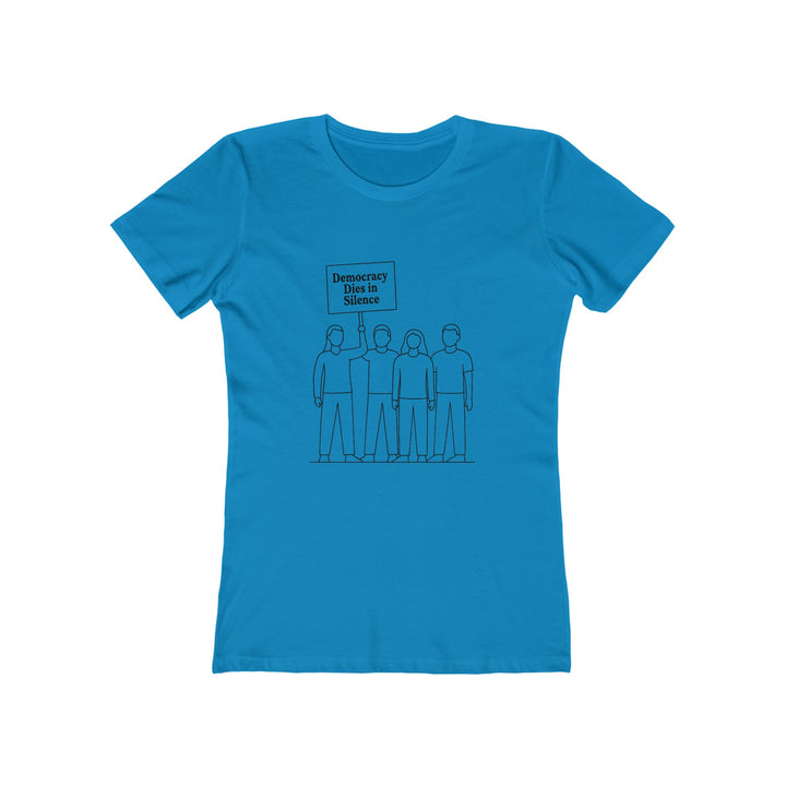 Democracy Dies in Silence T-Shirt – Activist Protest Statement Graphic Tee- Ten & Timber