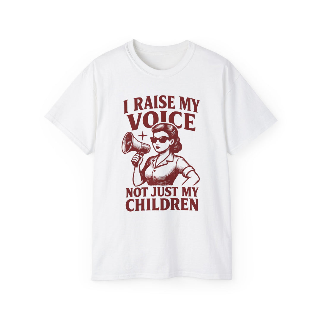 Vintage Megaphone Mom Tee, Retro Power Parenting Shirt, Activist Mother T-Shirt, Feminist Protest Top, Unisex Cotton Tee- Ten & Timber