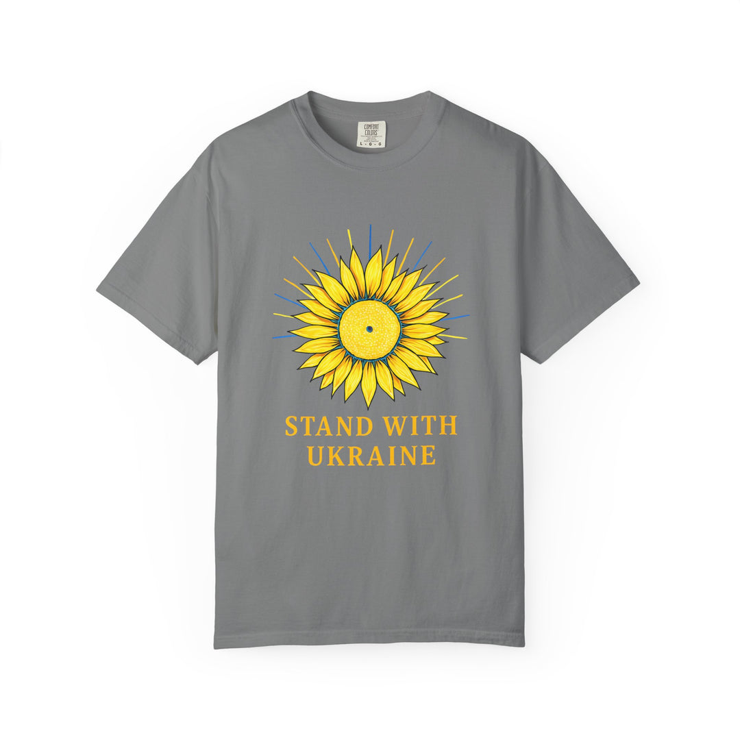 Stand With Ukraine Sunflower T-Shirt – Solidarity & Support Graphic Tee- Ten & Timber