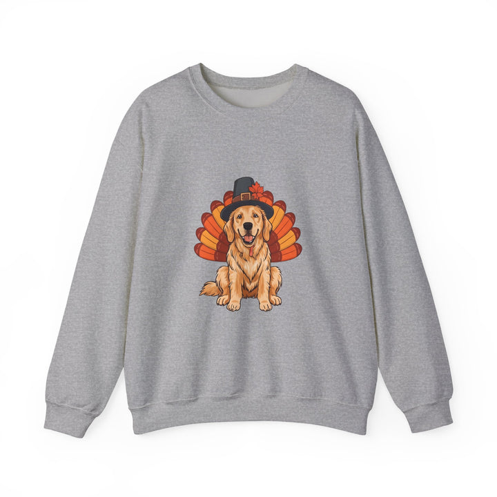 Golden Retriever Thanksgiving Sweatshirt | Cute Turkey Dog Fall Crewneck- Ten & Timber
