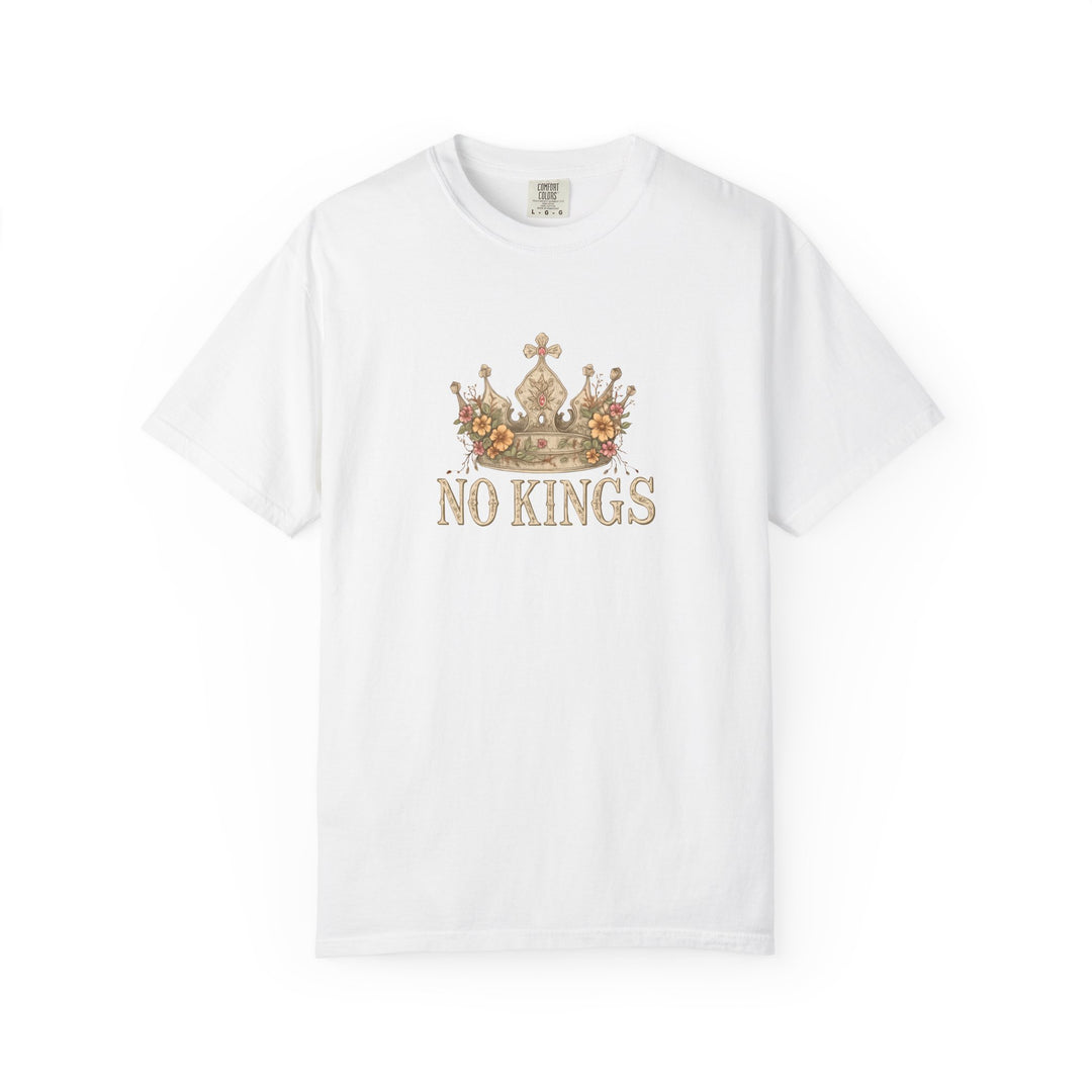 No Kings T-Shirt | Anti-Monarchy Crown Graphic Tee- Ten & Timber